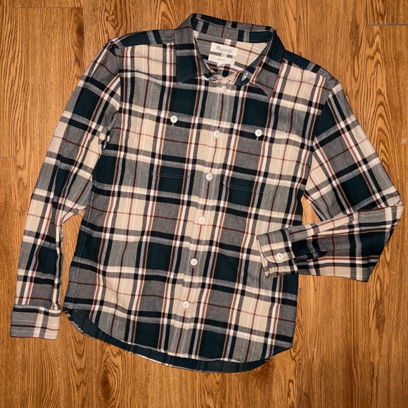 Madewell Other - Madewell Twill Easy Fit Long Sleeve Shirt in Peterson Plaid Smokey Spruce